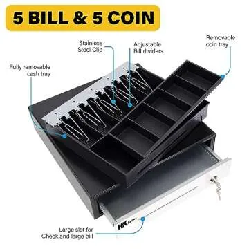 Compact Heavy Duty Manual Push-Open Cash Drawer