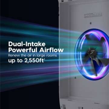 IRIS USA WOOZOO Air Purifier for Large Rooms