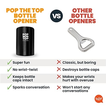 Pop-the-Top Beer Bottle Opener Automatic Gadget