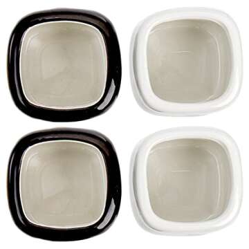 Okllen 4 Pack Ceramic Hot Chocolate Mugs, Mother's Day Gift, 7 Oz Marshmallow Mugs Set Cute Coffee Mug Set, Funny Coffee Mug for Couple, Mother's Day, Anniversary, Wedding Gift, 4 Animal Styles