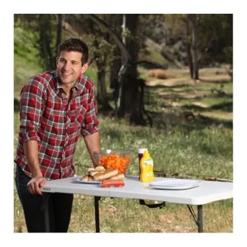 Lifetime Fold-in-Half Adjustable Folding Table - 4FT