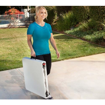 Lifetime Fold-in-Half Adjustable Folding Table - 4FT