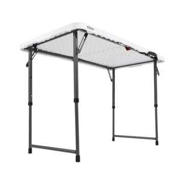 Lifetime Fold-in-Half Adjustable Folding Table - 4FT