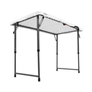 Lifetime Fold-in-Half Adjustable Folding Table - 4FT
