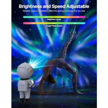 Rossetta Astronaut Galaxy Projector, Star Projector for Bedroom, LED Night Light for Kids Room with Timer and Remote, Room Decor Aesthetic, Home Decor, Gifts for Adults, Teens, Christmas, Birthday