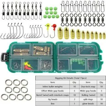 Dr.Fish 125pcs Fishing Kit - Carbon Fiber Rods & Reels