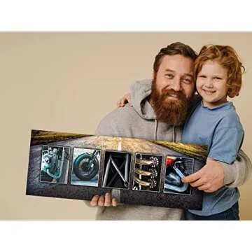 Personalized Vintage Motorcycle Art Print | Unique Gift For Bikers