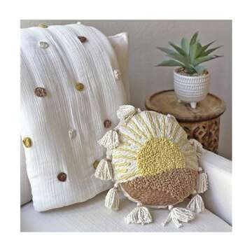 Crane Baby Sunshine Decorative Pillow, 12" x 12"