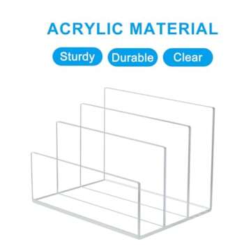 NIUBEE Acrylic File Holder for Office and Cosmetic Organization