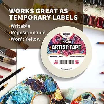 TSSART 2 Inch Artist Tape for Painting and Framing