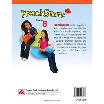 FrenchSmart Grade 8 - Learning Workbook For Eighth Grade Students – French Language Educational Wo...
