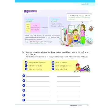 FrenchSmart Grade 8 - Learning Workbook For Eighth Grade Students – French Language Educational Workbook for Vocabulary, Reading and Grammar! (FrenchSmart, 5)
