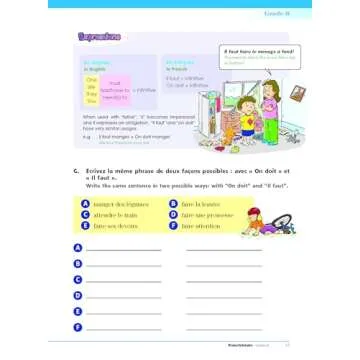 FrenchSmart Grade 8 Learning Workbook for Students