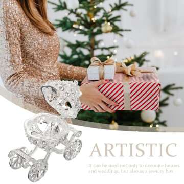 Silver Rhinestone Jewelry Box: Crystal Pumpkin Carriage Trinket Boxes Silver jewelry box Decorative ...