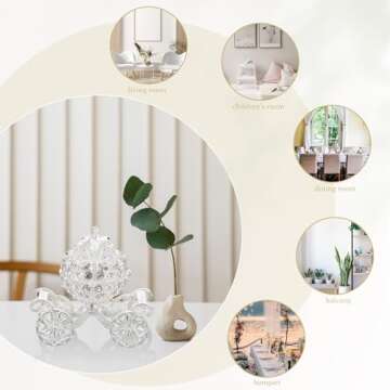 Elegant Crystal Pumpkin Carriage Trinket Box for Jewelry