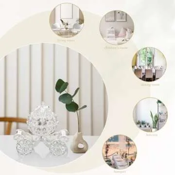 Elegant Crystal Pumpkin Carriage Trinket Box for Jewelry