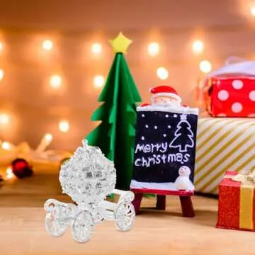 Elegant Crystal Pumpkin Carriage Trinket Box for Jewelry