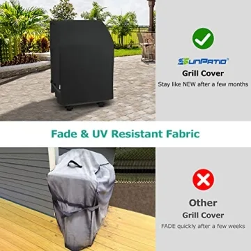 Heavy Duty 32" BBQ Grill Cover for All Weather