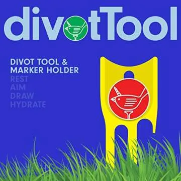 Birdicorn Golf Divot Repair Tool with Ball Marker