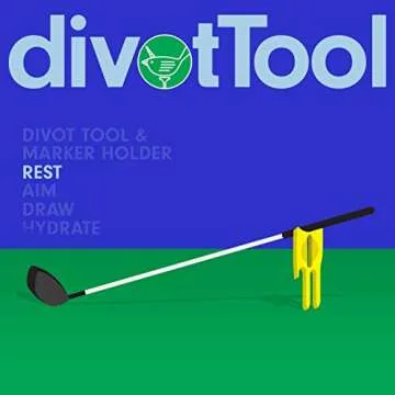 Birdicorn Golf Divot Repair Tool with Ball Marker