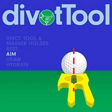 Birdicorn Golf Divot Repair Tool with Ball Marker