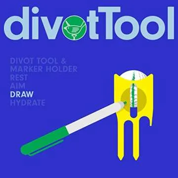 Birdicorn Golf Divot Repair Tool with Ball Marker