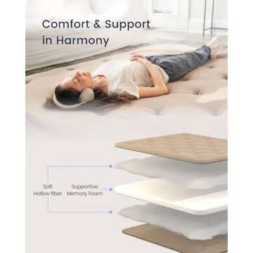 ZonLi Japanese Futon Mattress Full Size 2.5'' Cotton