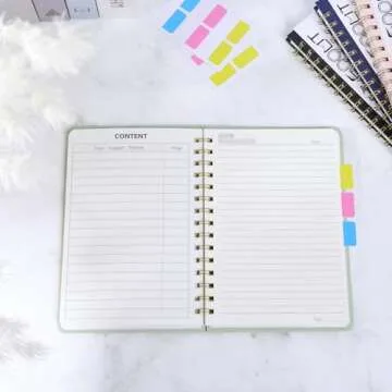 EOOUT A5 Spiral Notebook – 160 Pages for Work & School