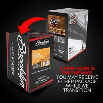 Brooklyn Beans Coffee Pods, Assorted Decaf Variety Pack - Compatible with Keurig K Cup Brewers Including 2.0 Coffee Makers, 40 Count, Perfect for Decaf Coffee Lovers