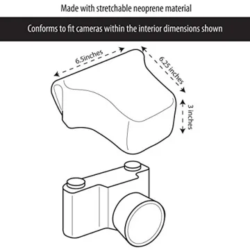 Stylish USA GEAR DSLR Neoprene Camera Sleeve for All Models