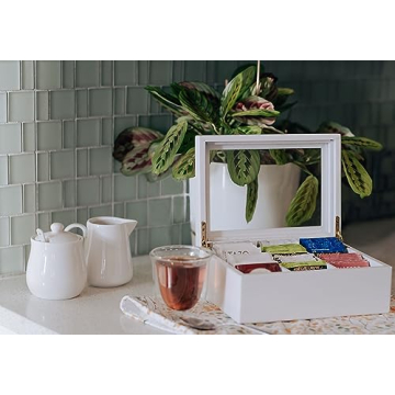 Elegant Break Tradition Wooden Tea Organizer for Tea Bags
