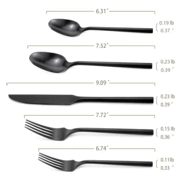 DEACORY Silverware Set for Elegant Dining Experience