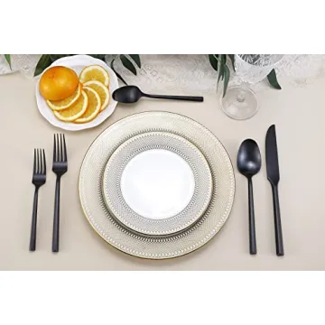 DEACORY Silverware Set for Elegant Dining Experience