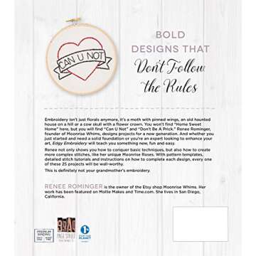 Edgy Embroidery: Transform Conventional Stitches into 25 Unconventional Designs