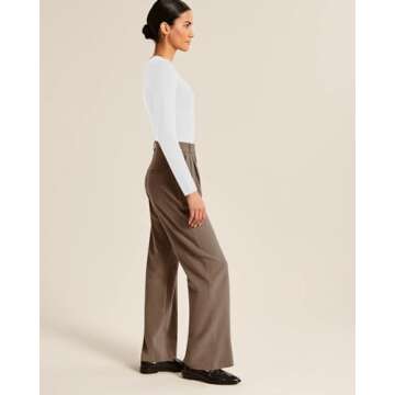 NIMIN High Waisted Casual Pants for Women with Pockets