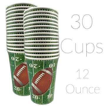 Ultimate Football Party Supplies Kit for 30 Guests