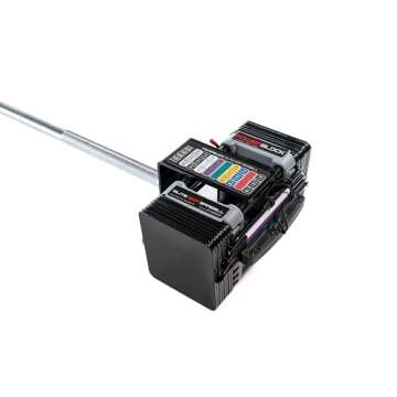 PowerBlock Elite EXP Straight Bar – Compatible Elite EXP Adjustable Dumbbells, Weightlifting, Curling Bar, Weight Bar, Workout Equipment, Strength Training