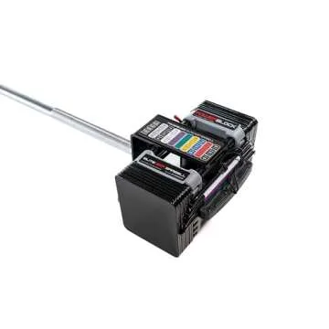 PowerBlock Elite EXP Straight Bar – Compatible Elite EXP Adjustable Dumbbells, Weightlifting, Curling Bar, Weight Bar, Workout Equipment, Strength Training