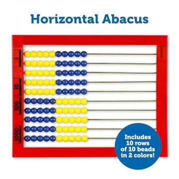 Learning Resources 2-Color Desktop Abacus for Kids