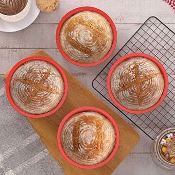 SILIVO 6 inch Cake Pans (4 Pack) - Silicone Smash Cake Pans, Nonstick Round Cake Pans for Layer Cake,Smash Cake and Cheese Cake