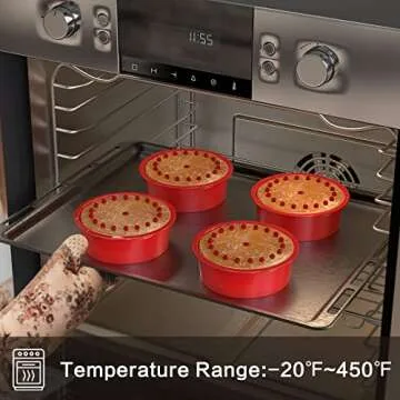 SILIVO 6 inch Cake Pans (4 Pack) - Silicone Smash Cake Pans, Nonstick Round Cake Pans for Layer Cake,Smash Cake and Cheese Cake