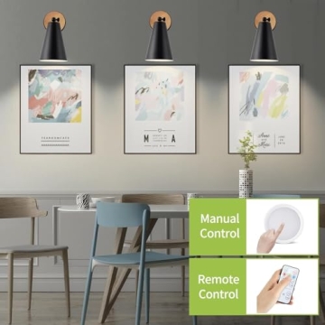 Haultop 120 Hour Battery Operated Wall Sconces with Remote