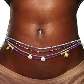 Cosydays Multicolored Waist Beads for Women and Girls