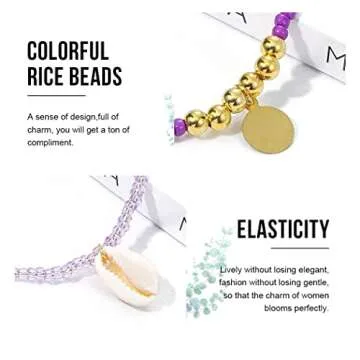 Cosydays Multicolored Waist Beads for Women and Girls