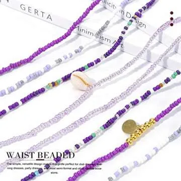 Cosydays Multicolored Waist Beads for Women and Girls