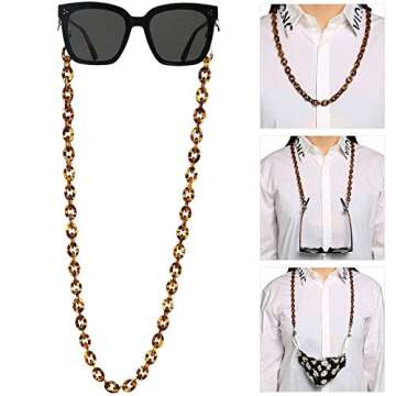 Fullgren Acrylic Eyeglass Chain for Women, Mask Chain Lanyard for Sunglass Mask Necklace Holder with...
