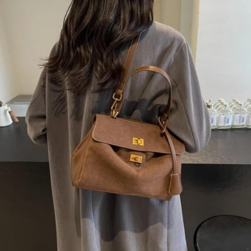 Trendy Suede Tote Bag for Women – Chic & Stylish Purse