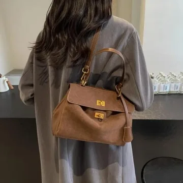 Trendy Suede Tote Bag for Women – Chic & Stylish Purse