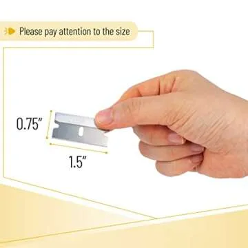 Bates- Single Edge Razor Blades, 50 Pack, Silver, Razor Blades Single Edge, Straight Edge Razor Blade, Scraper Blades, Single Edge Blades, Single Edge Razor Blade, Straight Edge Razor Blades