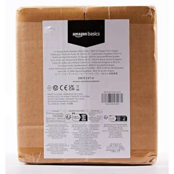 Amazon Basics 12-Gauge Audio Speaker Wire - 200 ft